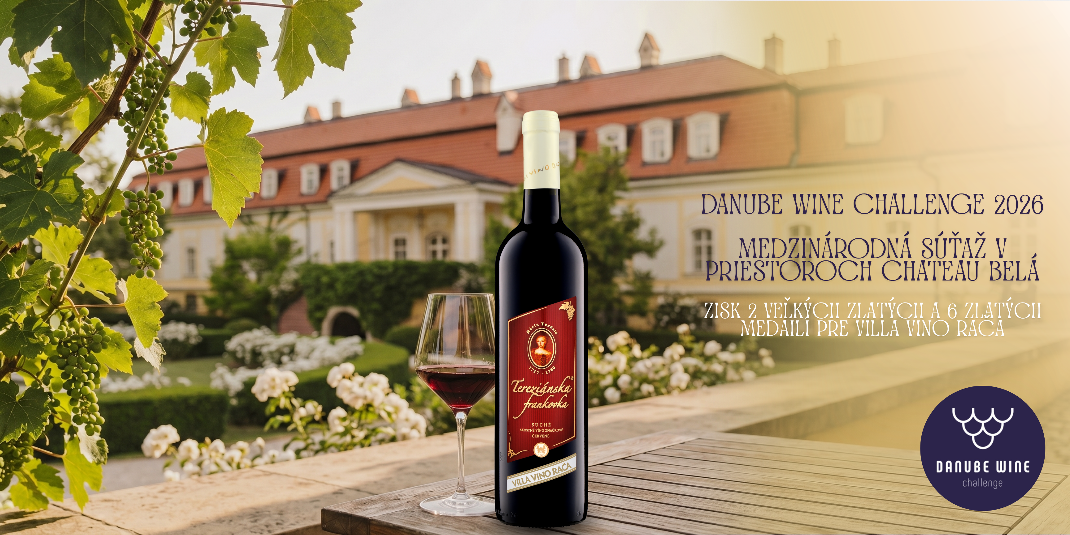 Ocenené vína Villa Vino Rača na Danube Wine Challenge 2026