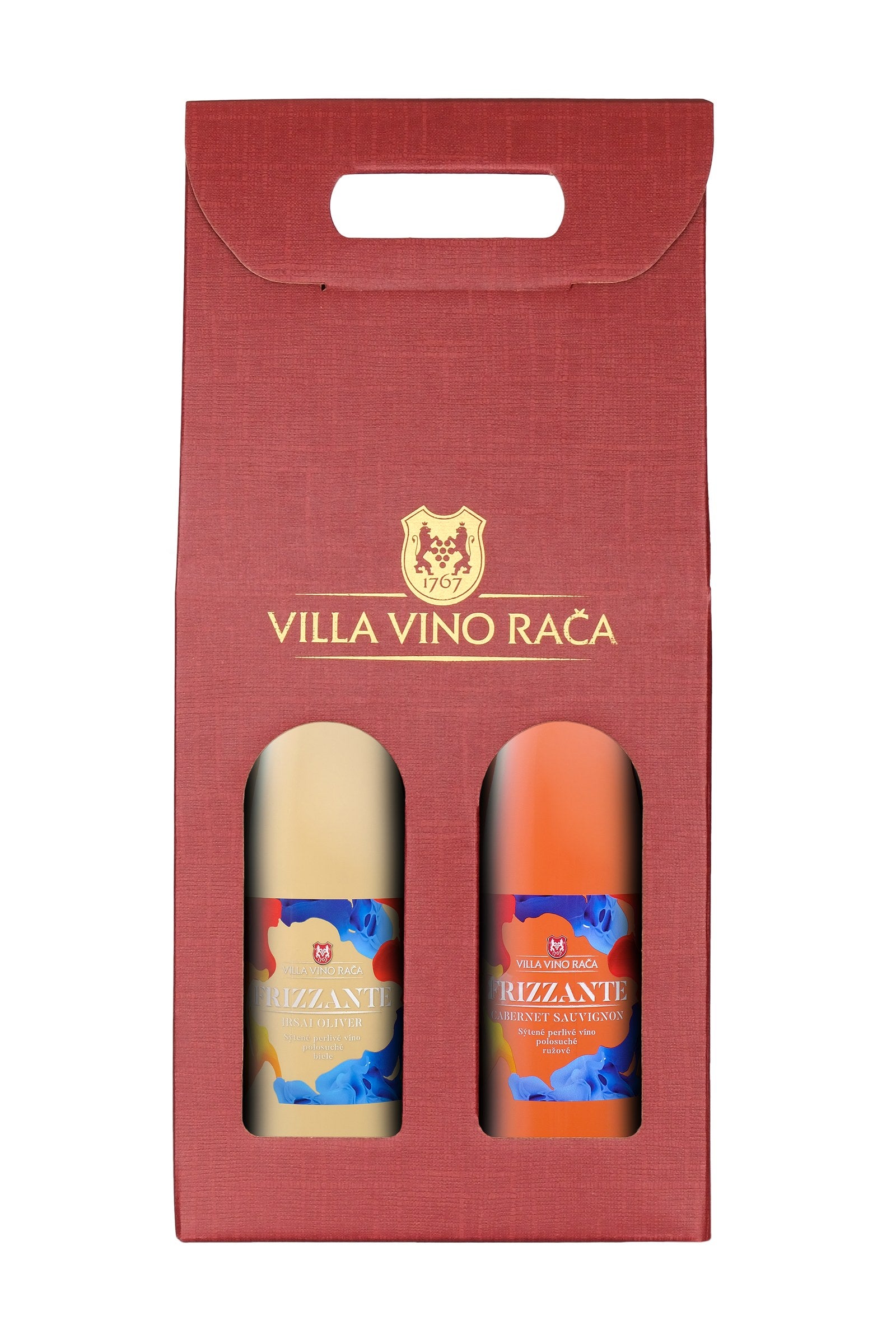 Frizzante Irsai Oliver a Cabernet Sauvignon darčekové balenie