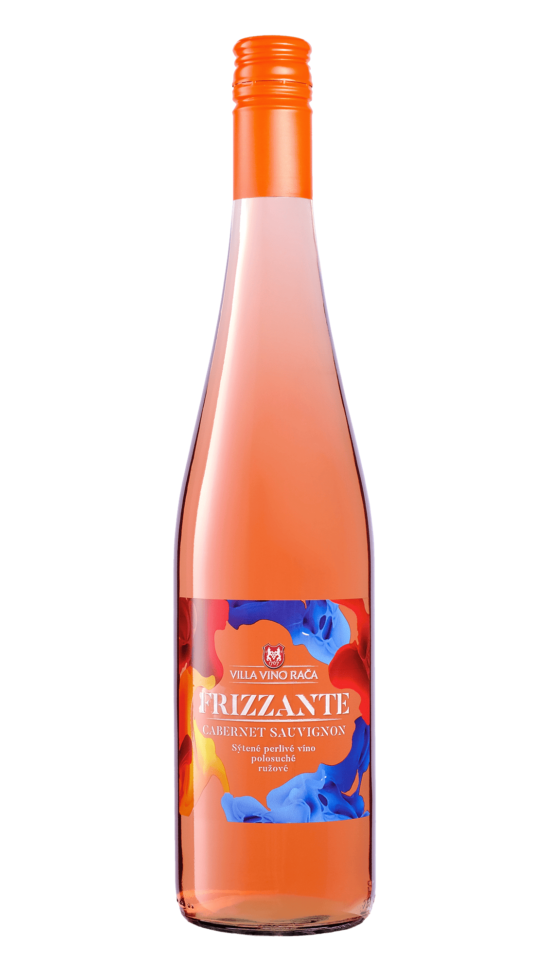 Frizzante Cabernet Sauvignon ružové šumivé víno fľaša 0,75l Villa Vino Rača