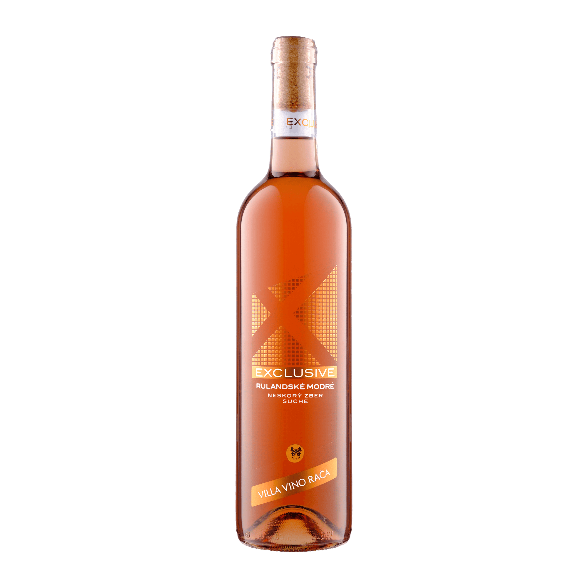 Rulandské modré Exclusive ružové víno fľaša 0,75l Villa Vino Rača