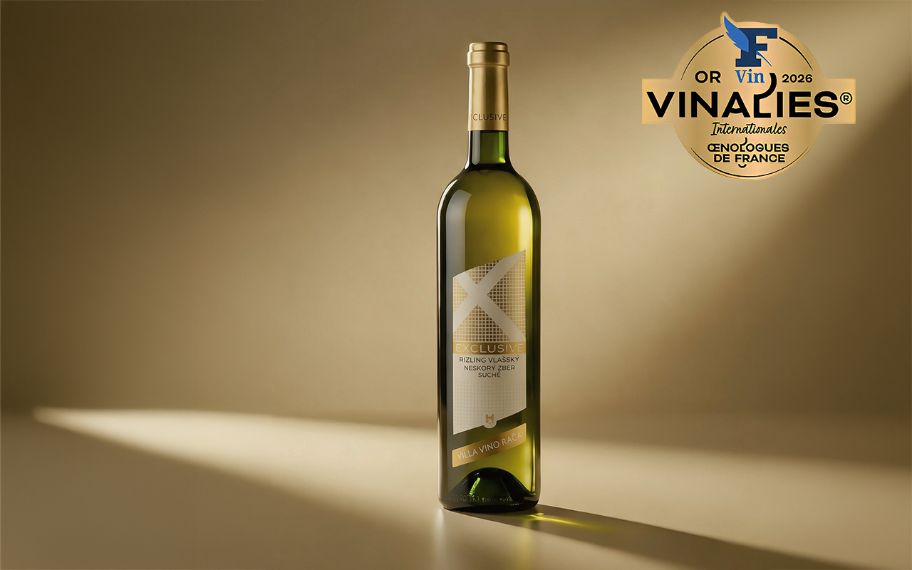 Exclusive Rizling vlašský 2024 získal zlatú medailu na Vinalies Internationales 2026