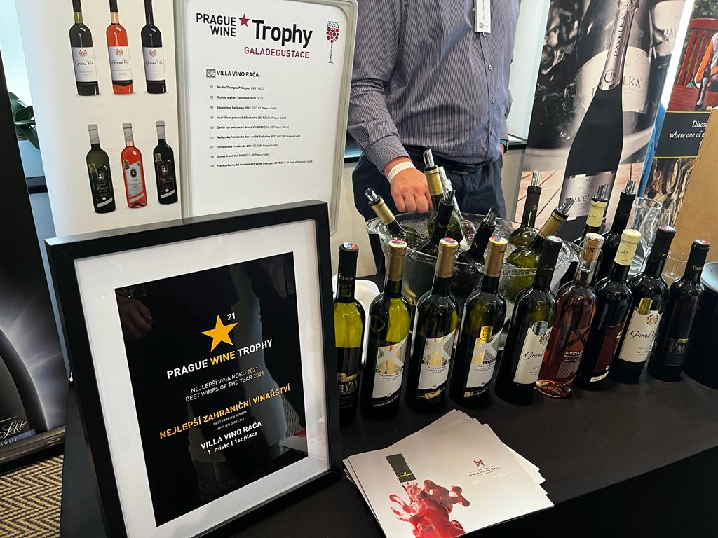 Villa Vino Rača najlepším zahraničným vinárstvom v Prahe