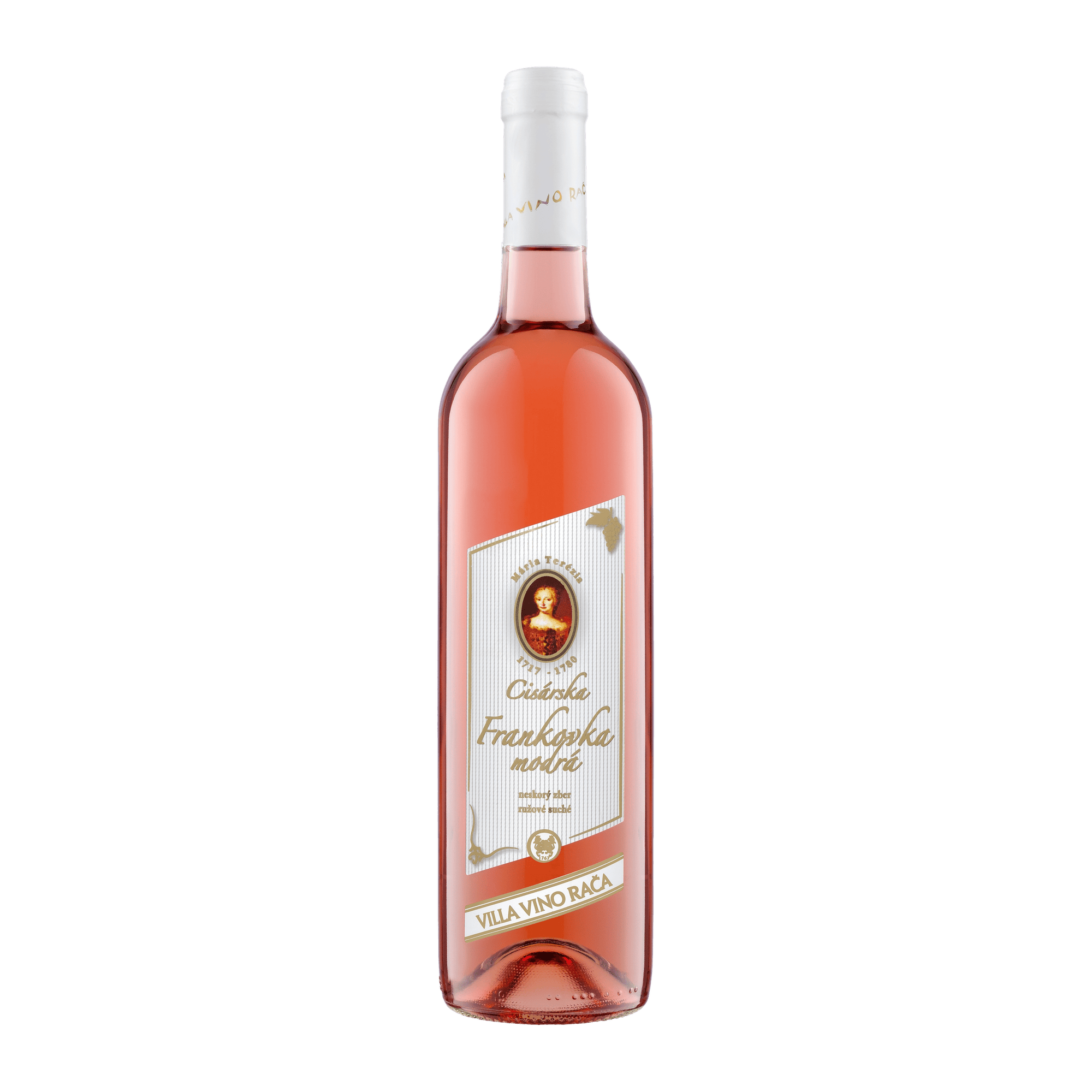 Cisárska Frankovka modrá ružové víno fľaša 0,75l Villa Vino Rača
