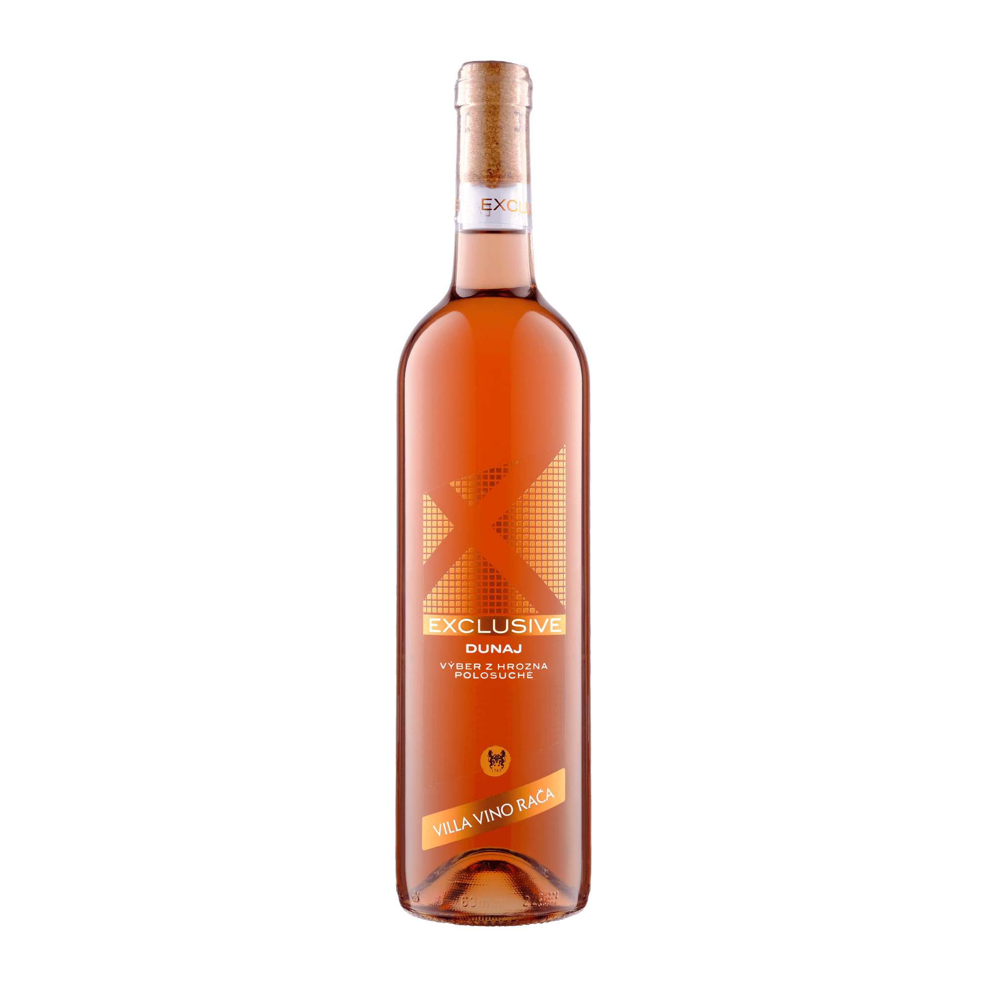 Dunaj Exclusive ružové víno fľaša 0,75l Villa Vino Rača
