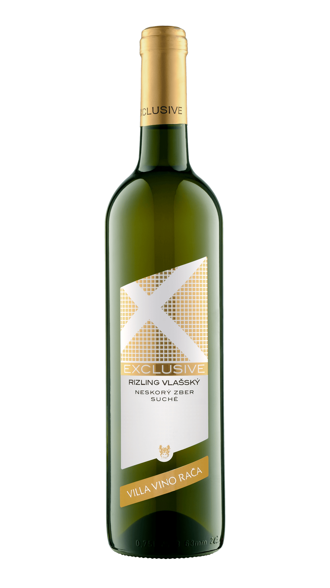 Rizling vlašský Exclusive fľaša 0,75l Villa Vino Rača