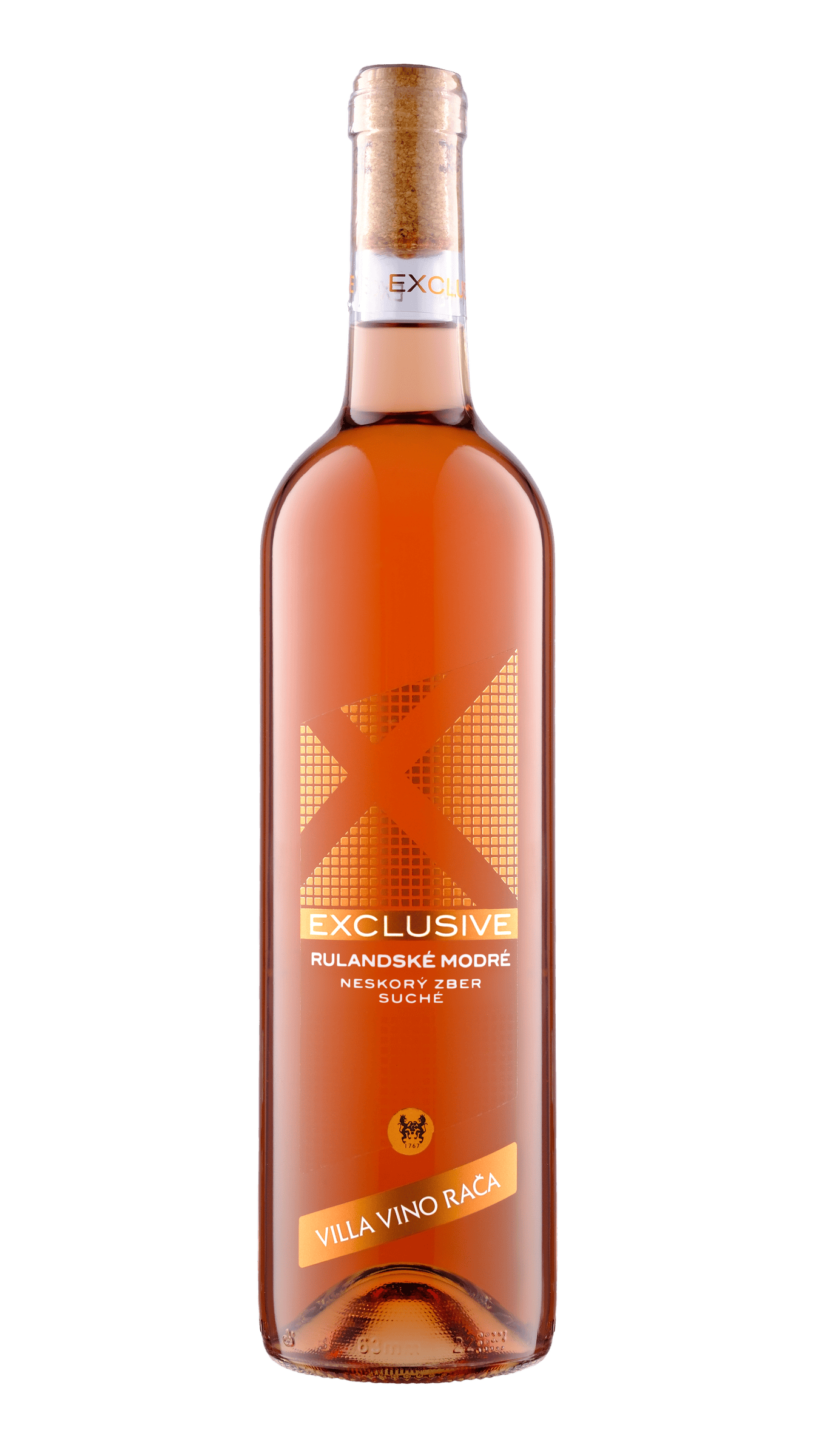 Rulandské modré Exclusive ružové víno fľaša 0,75l Villa Vino Rača