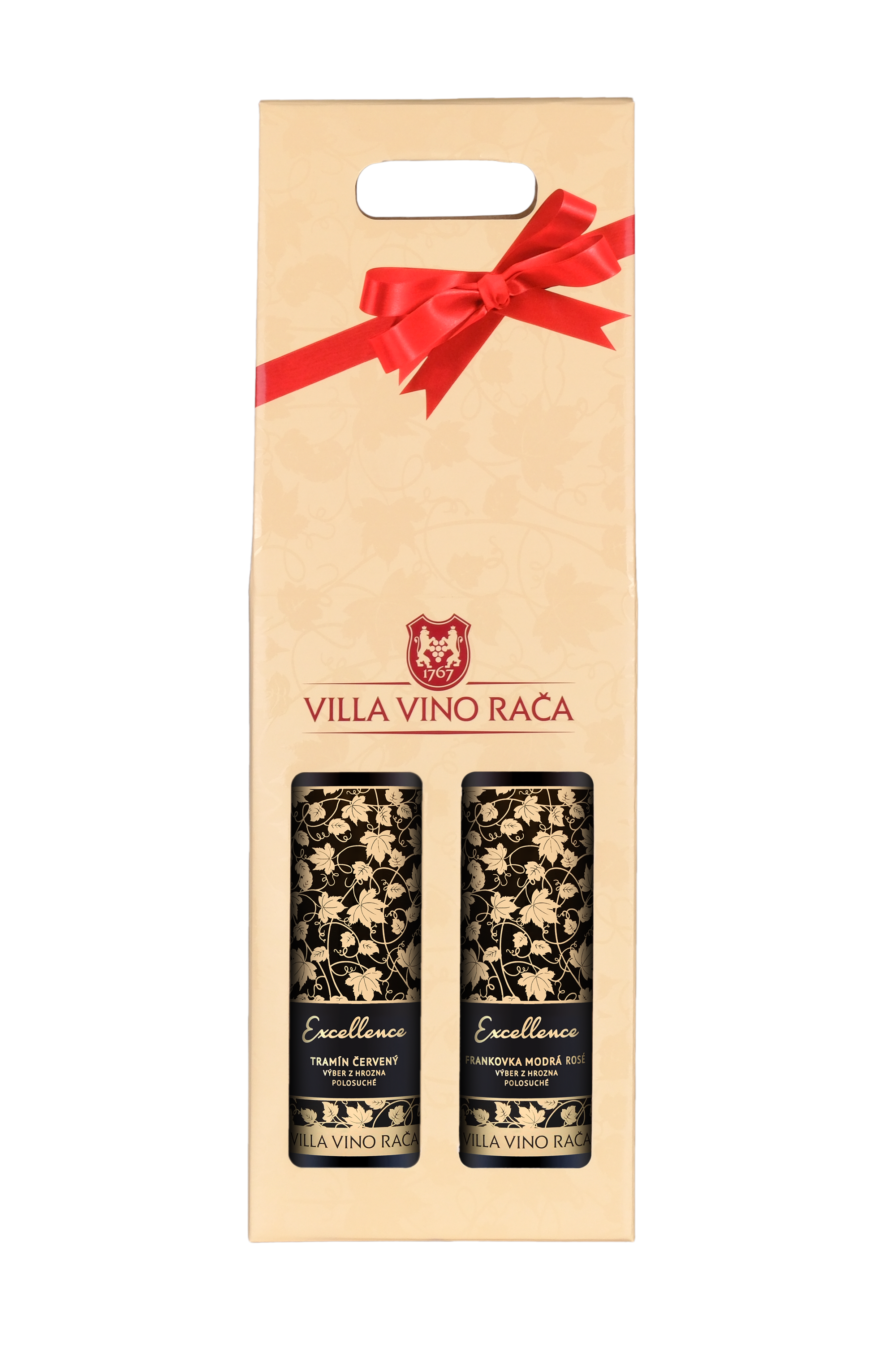 EXCELLENCE Tramín červený + Frankovka modrá rosé - krémové balenie